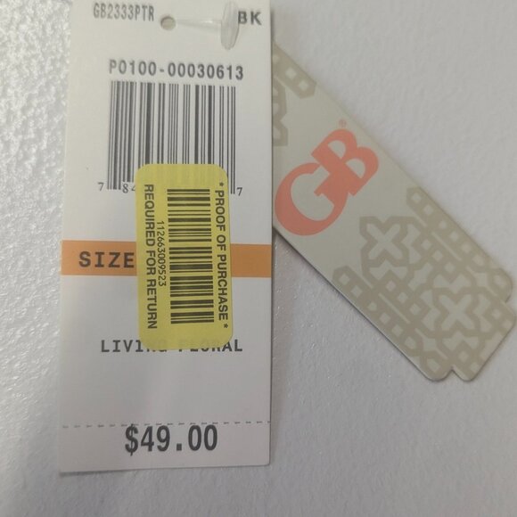 NWT Gianni Bini Choker Neck Black Floral Tunic Size Small - Picture 13 of 14